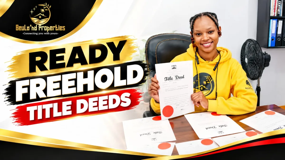 Ready freehold title deeds