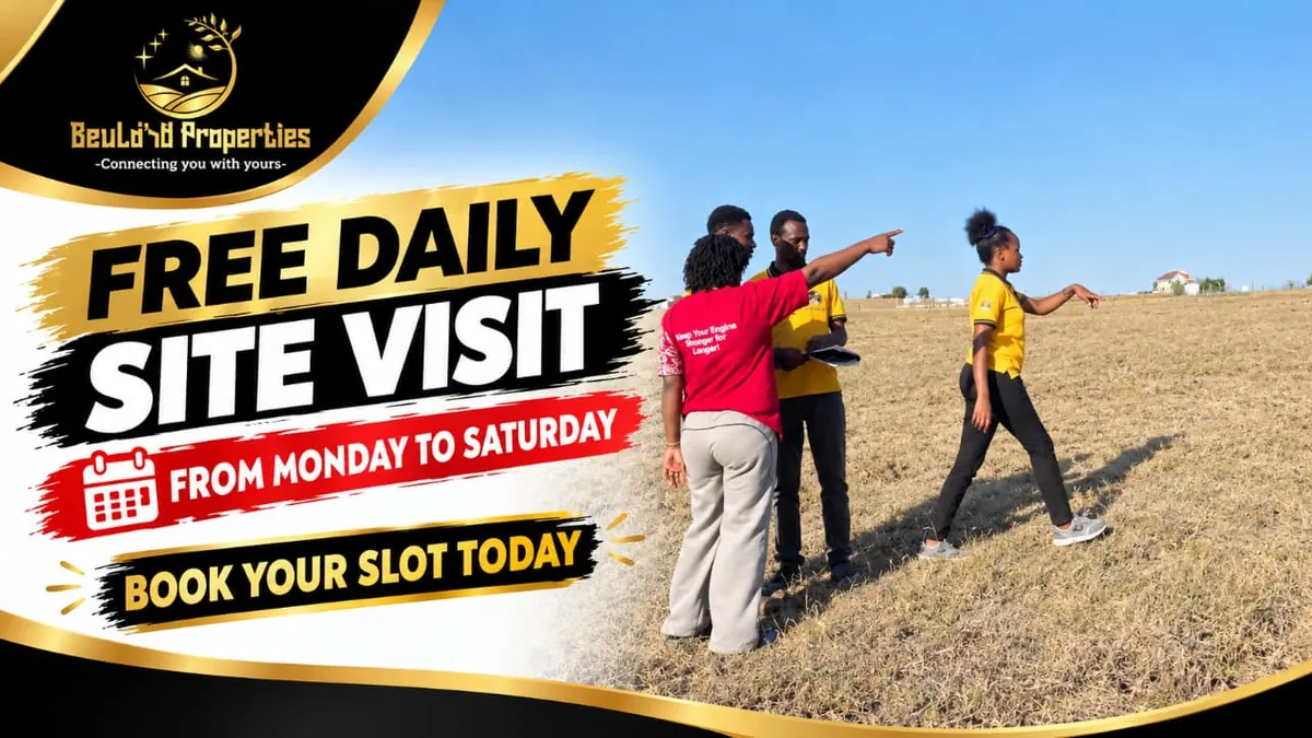 Free daily site visit from Monday to Saturday. Book your slot today