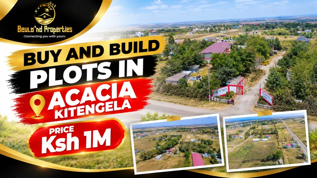 Buy and build plots in Acacia, Kitengela, price Ksh 1M